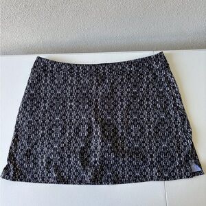Tranquility XL Skort Black/Gray/White Beach Vacation Summer Tennis Golf